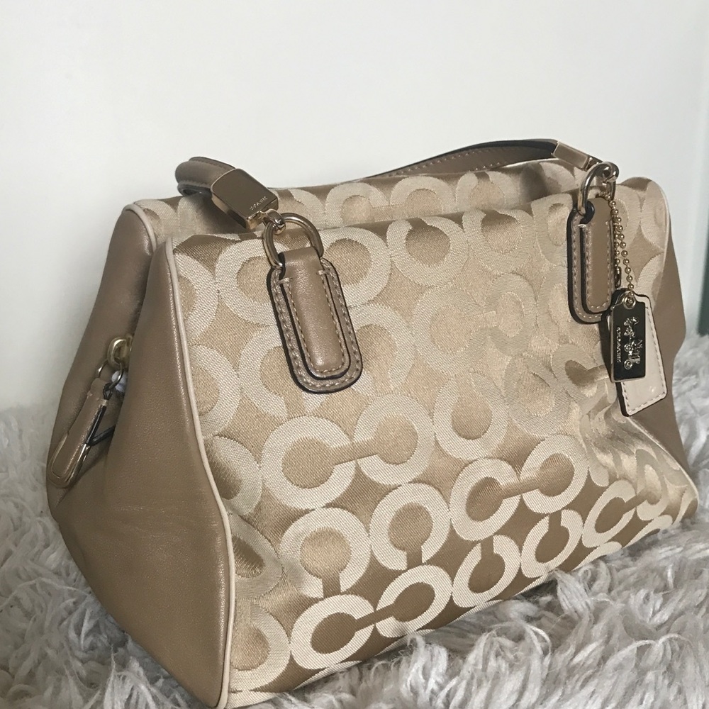 COACH gold handbag